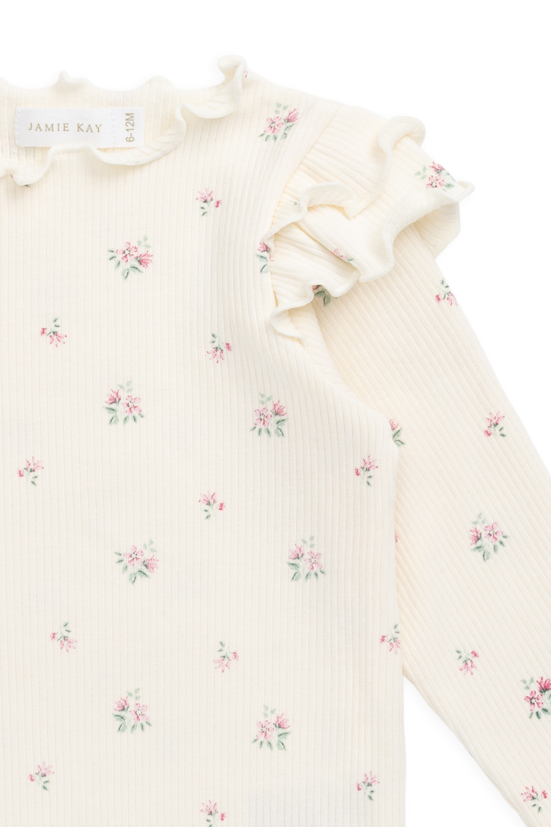 Organic Cotton Rib Winslet Top - Emma Whisper Childrens Top from Jamie Kay NZ