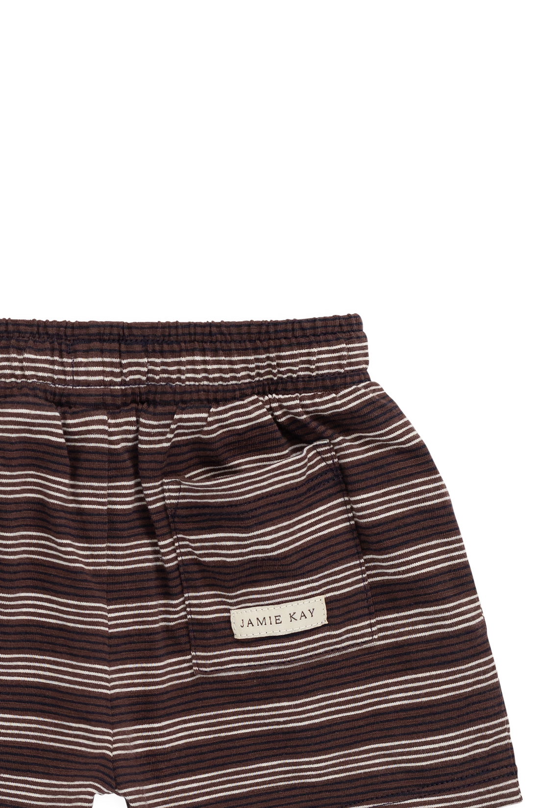 Slub Cotton Iver Short - Regal Stripe Childrens Shorts from Jamie Kay NZ