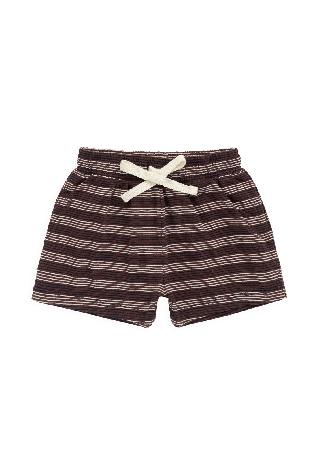 Slub Cotton Iver Short - Regal Stripe Childrens Shorts from Jamie Kay NZ