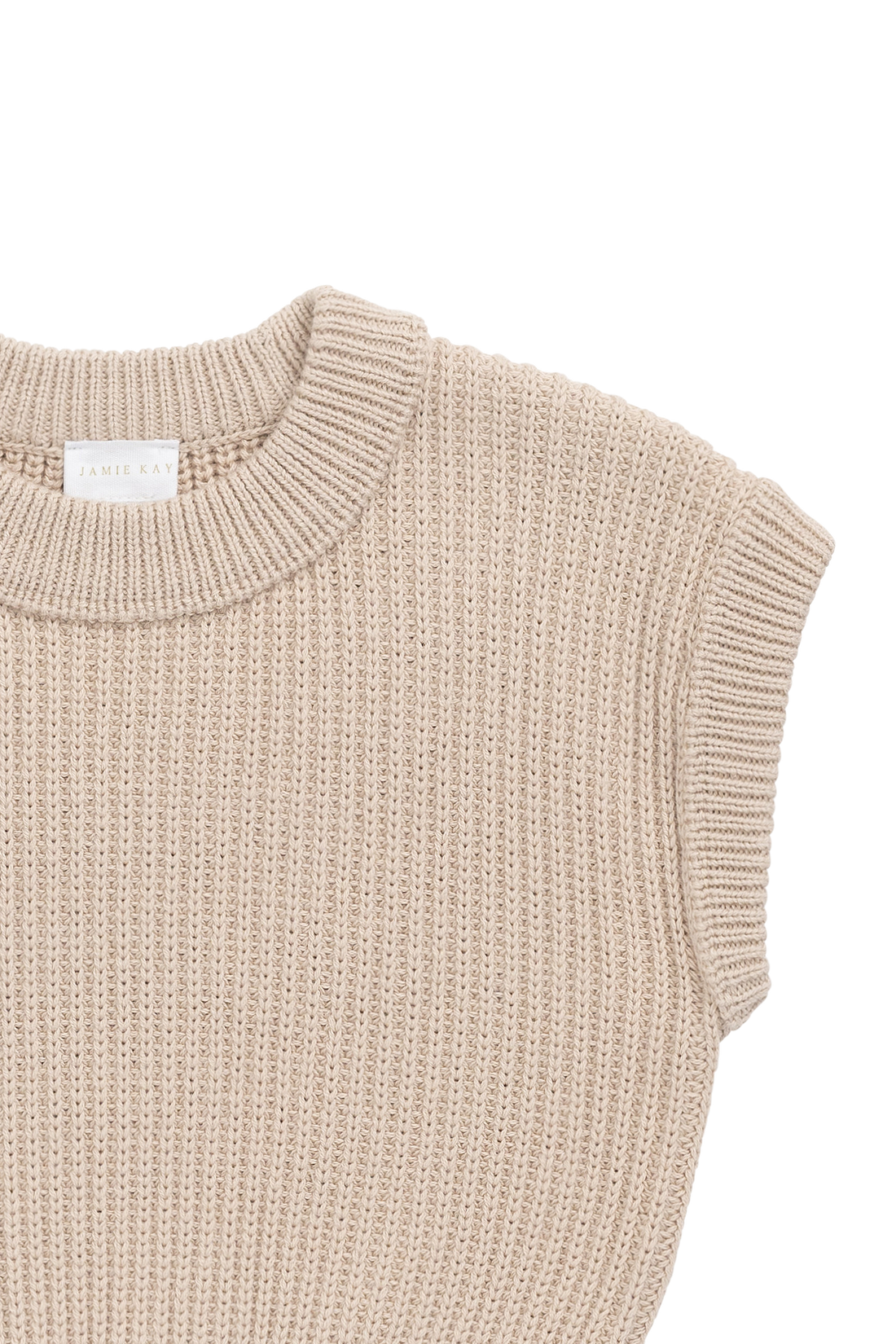 Virgil Knit Vest - Sand Childrens Vest from Jamie Kay NZ