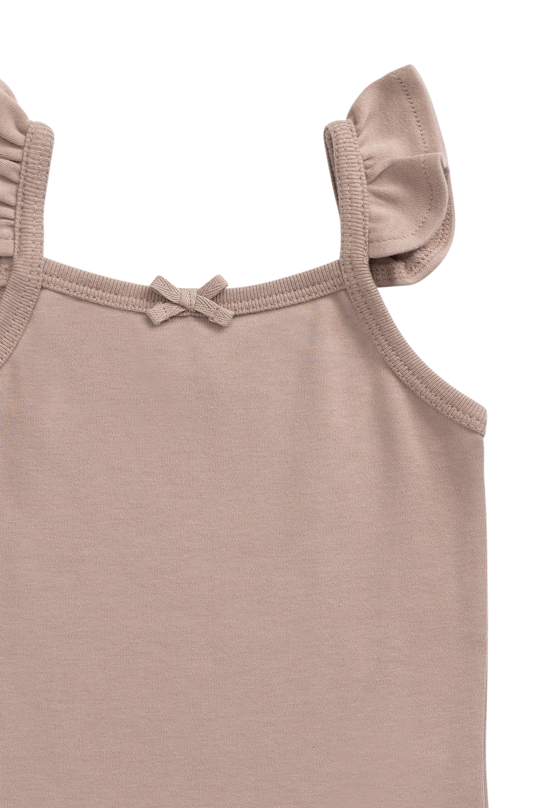 Organic Cotton Bettina Singlet - Softest Mauve Childrens Singlet from Jamie Kay NZ