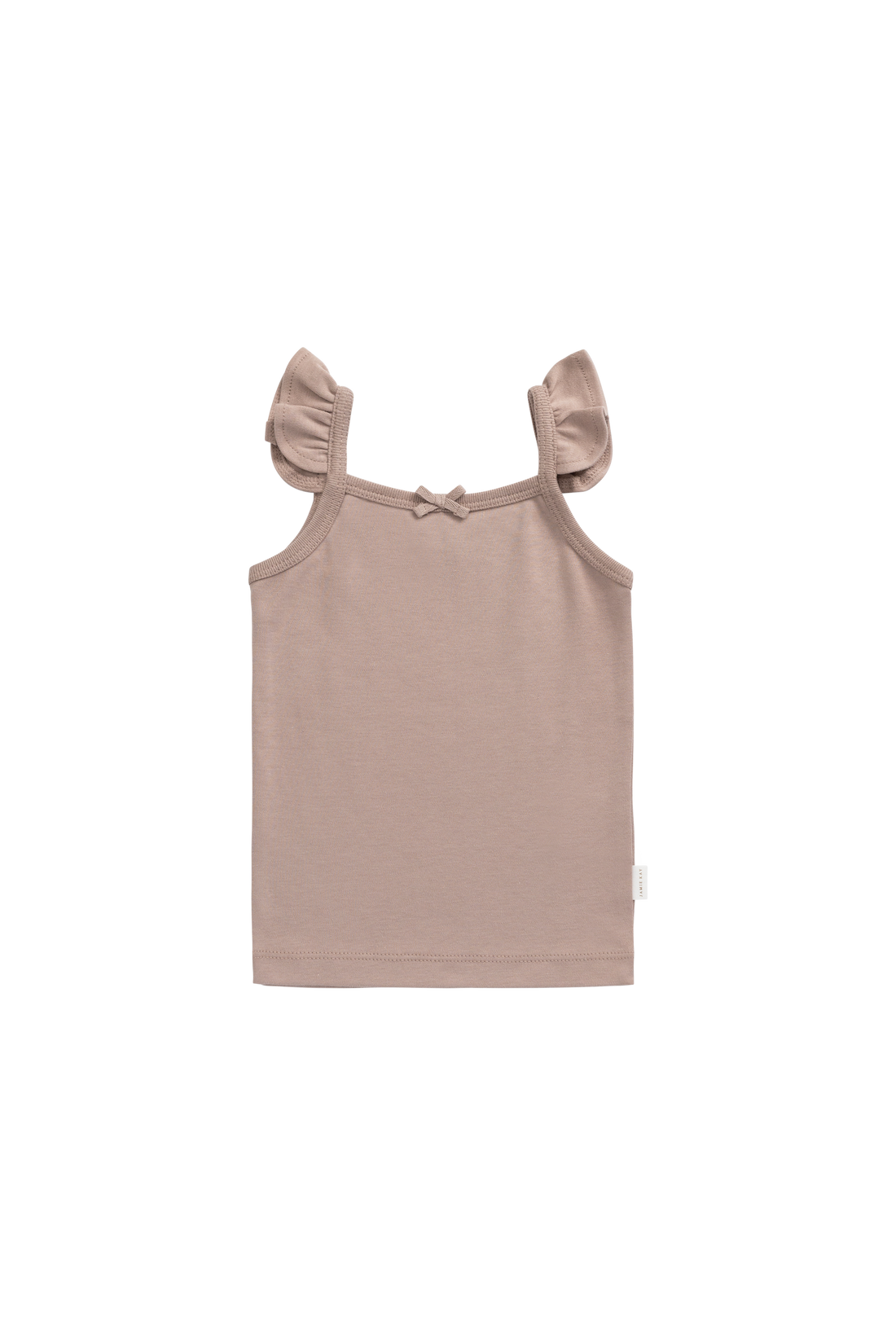 Organic Cotton Bettina Singlet - Softest Mauve Childrens Singlet from Jamie Kay NZ