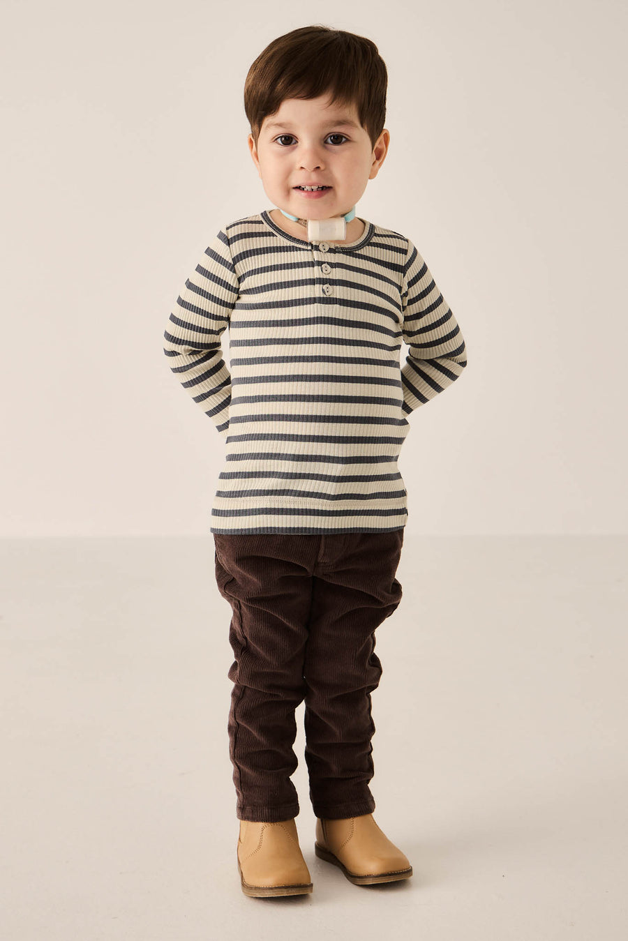 Austin Woven Pant - Bear Childrens Pant from Jamie Kay NZ