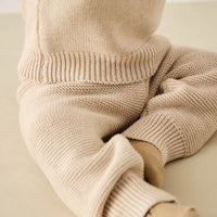 Ethan Pant - Oatmeal Marle Childrens Pant from Jamie Kay NZ