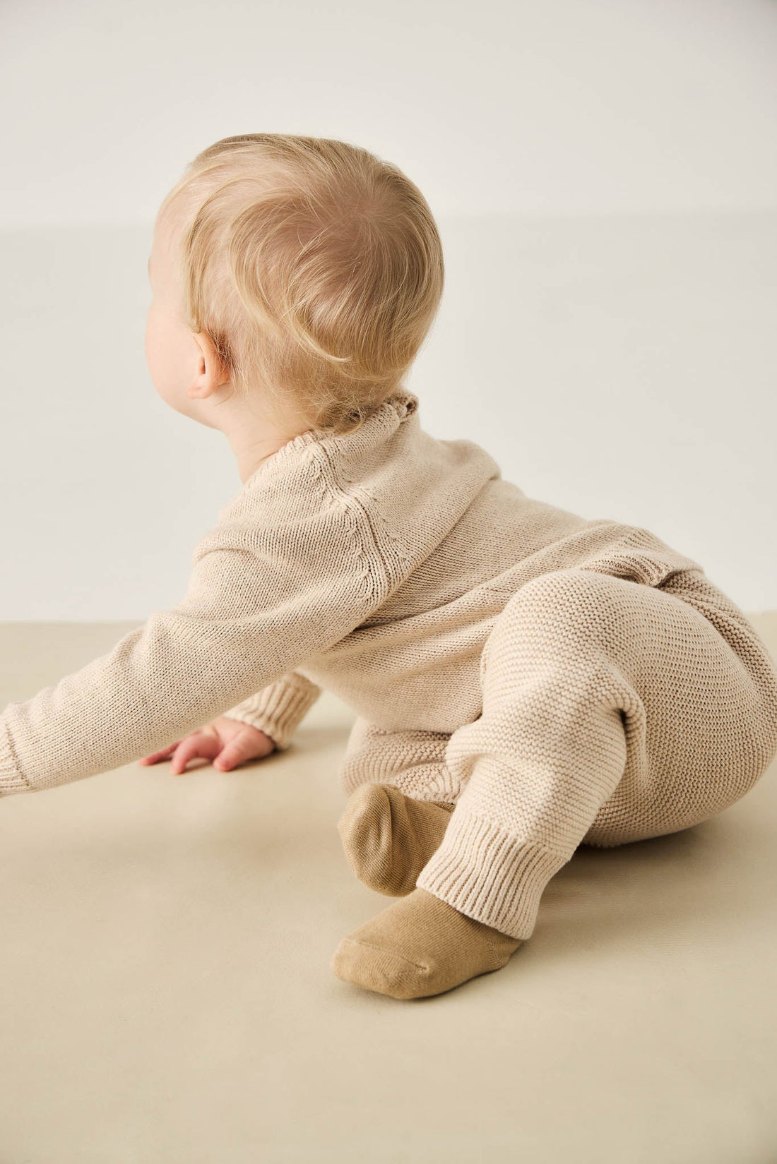 Ethan Pant - Oatmeal Marle Childrens Pant from Jamie Kay NZ