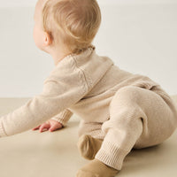 Ethan Pant - Oatmeal Marle Childrens Pant from Jamie Kay NZ