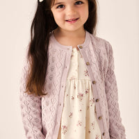 Organic Cotton Sienna Dress - Lauren Floral Tofu Childrens Dress from Jamie Kay NZ