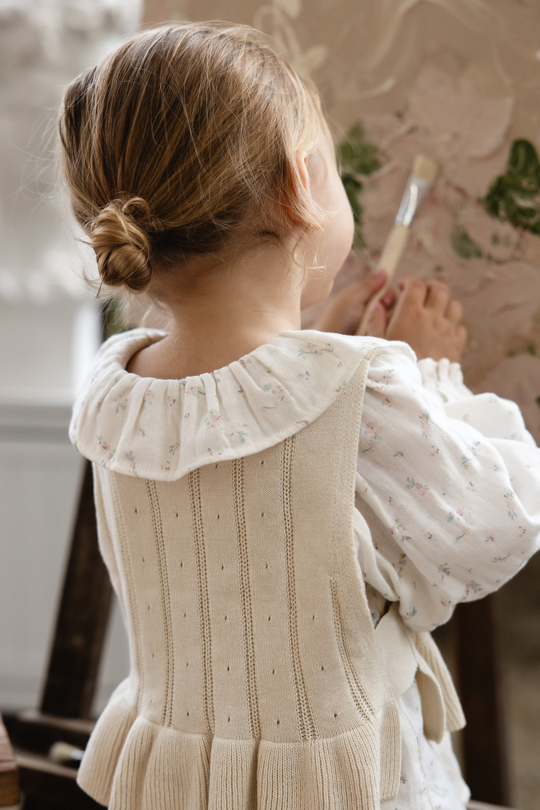 Antonia Top - Vanilla Childrens Top from Jamie Kay NZ