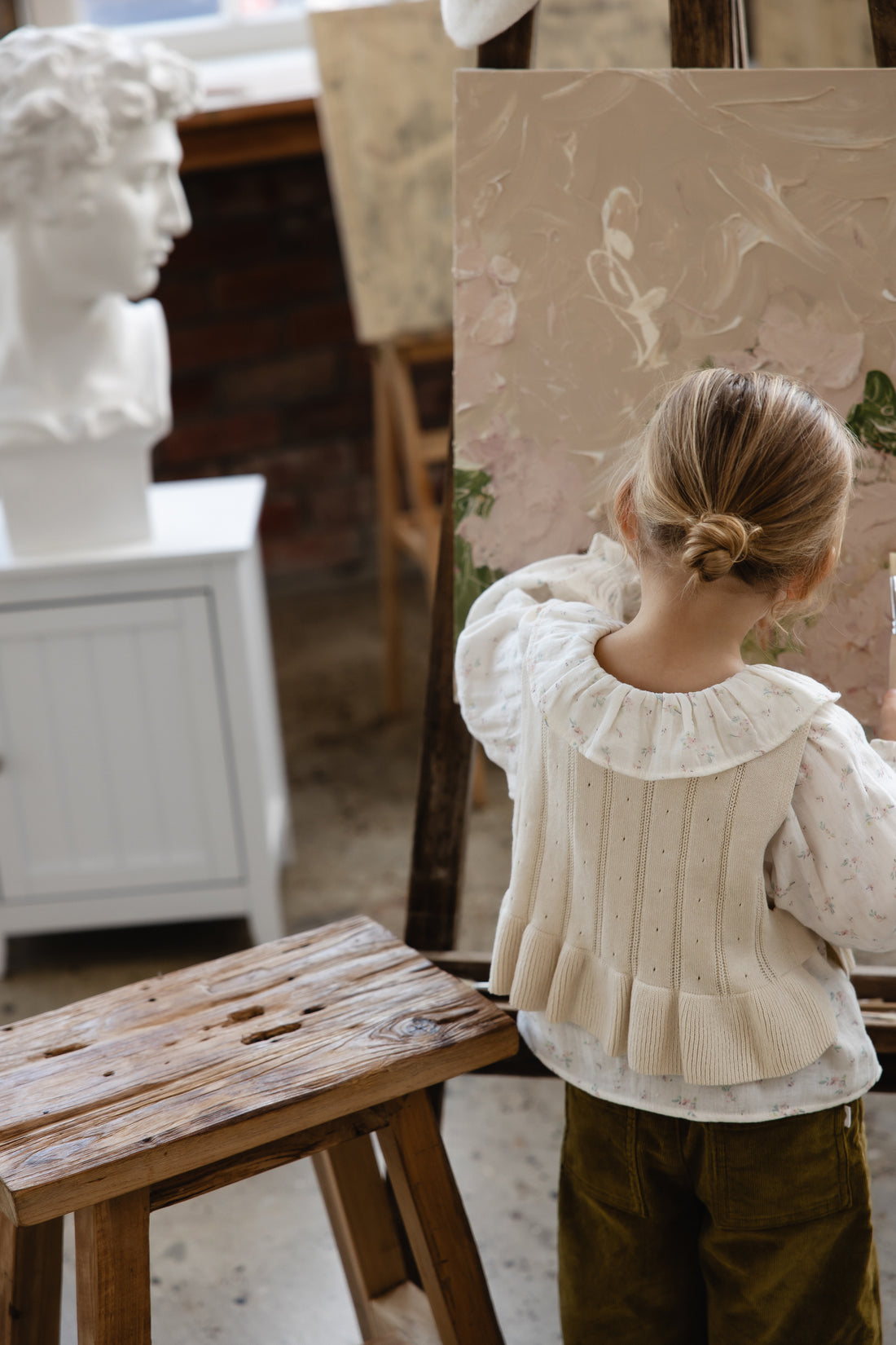 Antonia Top - Vanilla Childrens Top from Jamie Kay NZ