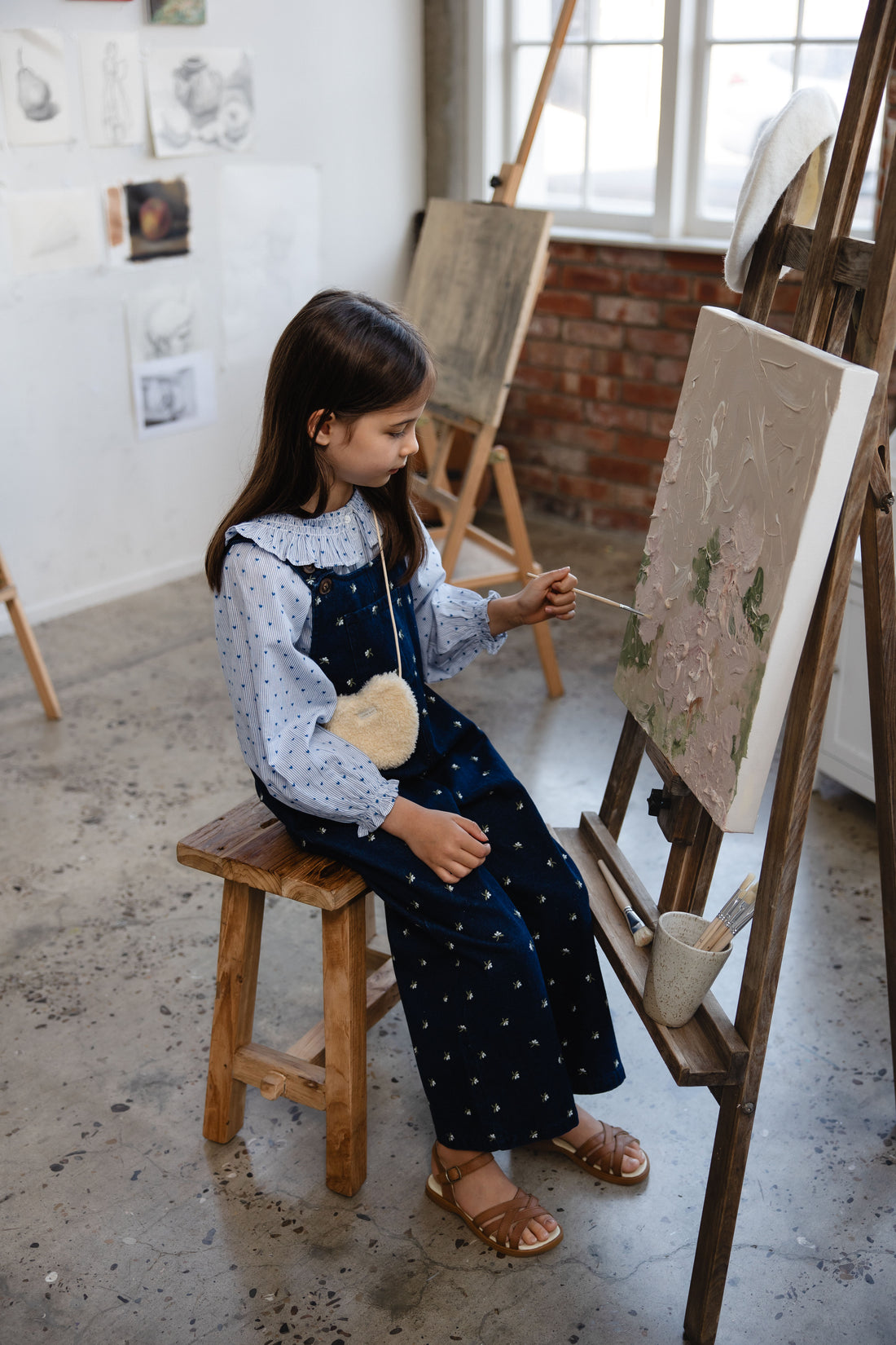 Dorian Overall - Lisa Indigo Childrens Overall from Jamie Kay NZ