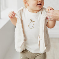 Kai Recycled Polyester Sherpa Vest - Natural Childrens Vest from Jamie Kay NZ