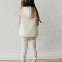 Kai Recycled Polyester Sherpa Vest - Natural Childrens Vest from Jamie Kay NZ