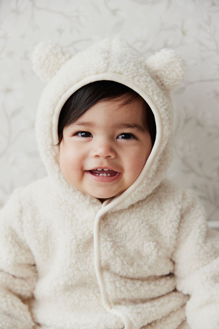 Sasha Recycled Polyester Sherpa Onepiece - Natural Childrens Onepiece from Jamie Kay NZ