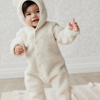 Sasha Recycled Polyester Sherpa Onepiece - Natural Childrens Onepiece from Jamie Kay NZ