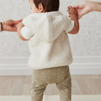 Kai Recycled Polyester Sherpa Vest - Natural Childrens Vest from Jamie Kay NZ