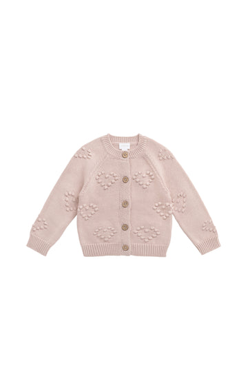 Gracie Cardigan - Shell Pink Childrens Cardigan from Jamie Kay NZ