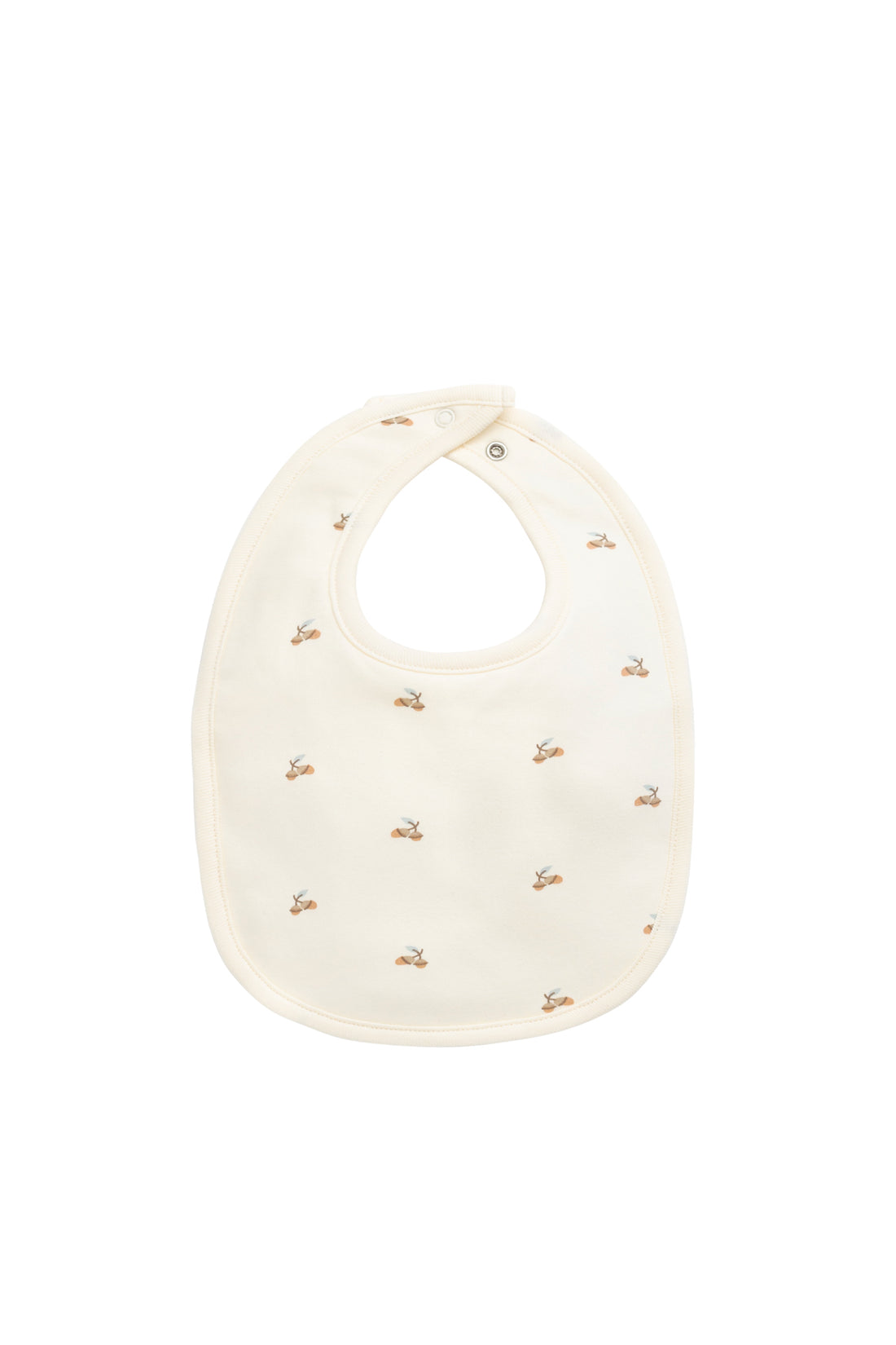 Organic Cotton Bib - Forest Night Acorns Childrens Bib from Jamie Kay NZ