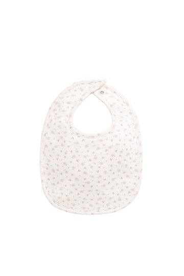 Organic Cotton Bib - Victoria Blush Childrens Bib from Jamie Kay NZ
