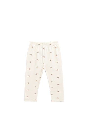 Organic Cotton Everyday Legging - Forest Night Acorns Childrens Legging from Jamie Kay NZ