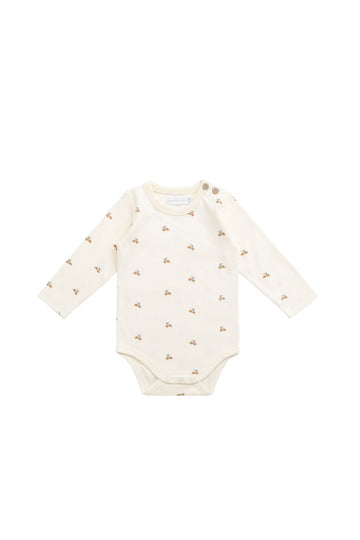 Organic Cotton Fernley Bodysuit - Forest Night Acorns Childrens Bodysuit from Jamie Kay NZ
