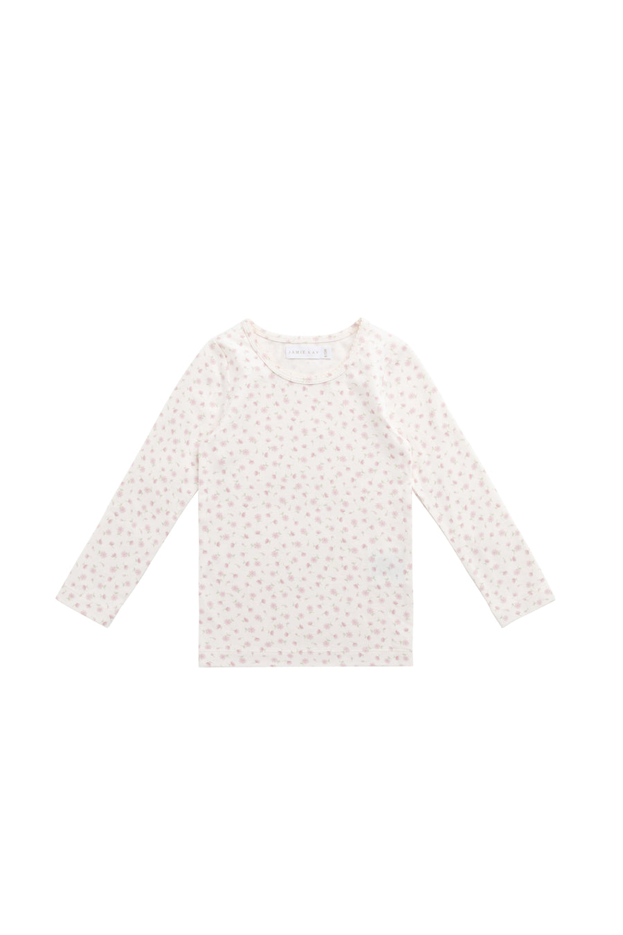 Organic Cotton Long Sleeve Top - Victoria Blush Childrens Top from Jamie Kay NZ