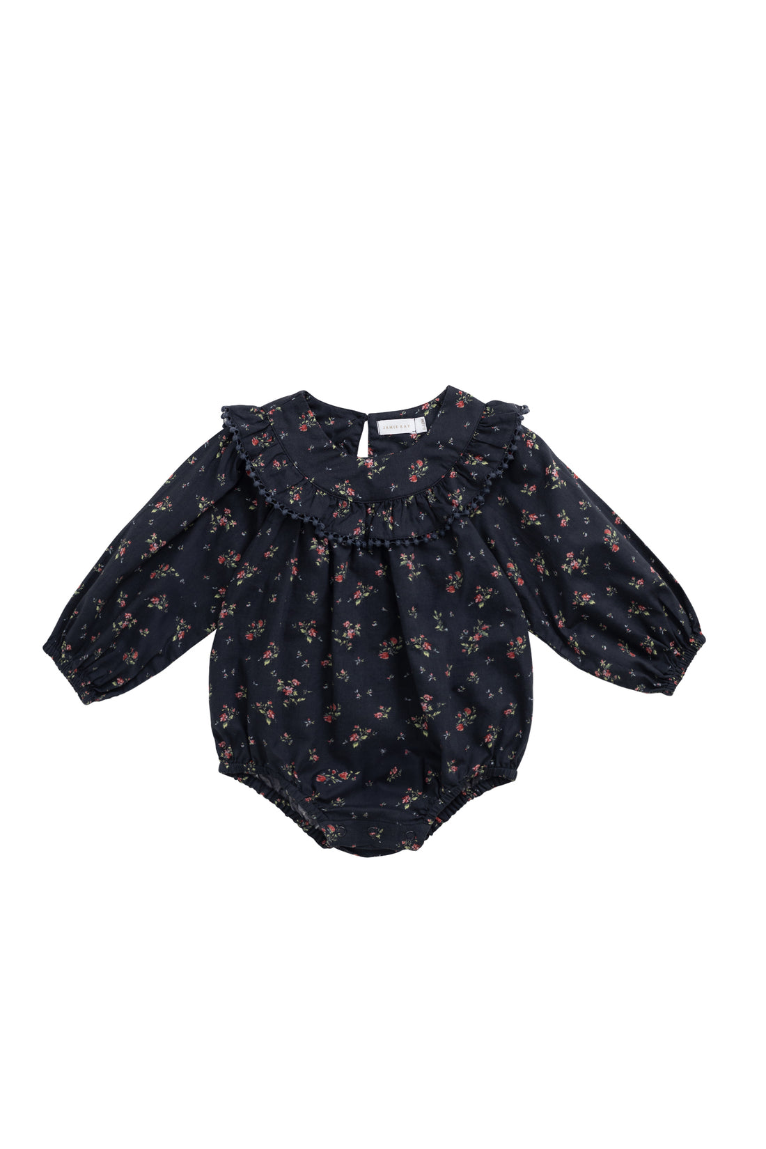 Organic Cotton Malia Playsuit - Bianca Noir Childrens Playsuit from Jamie Kay NZ