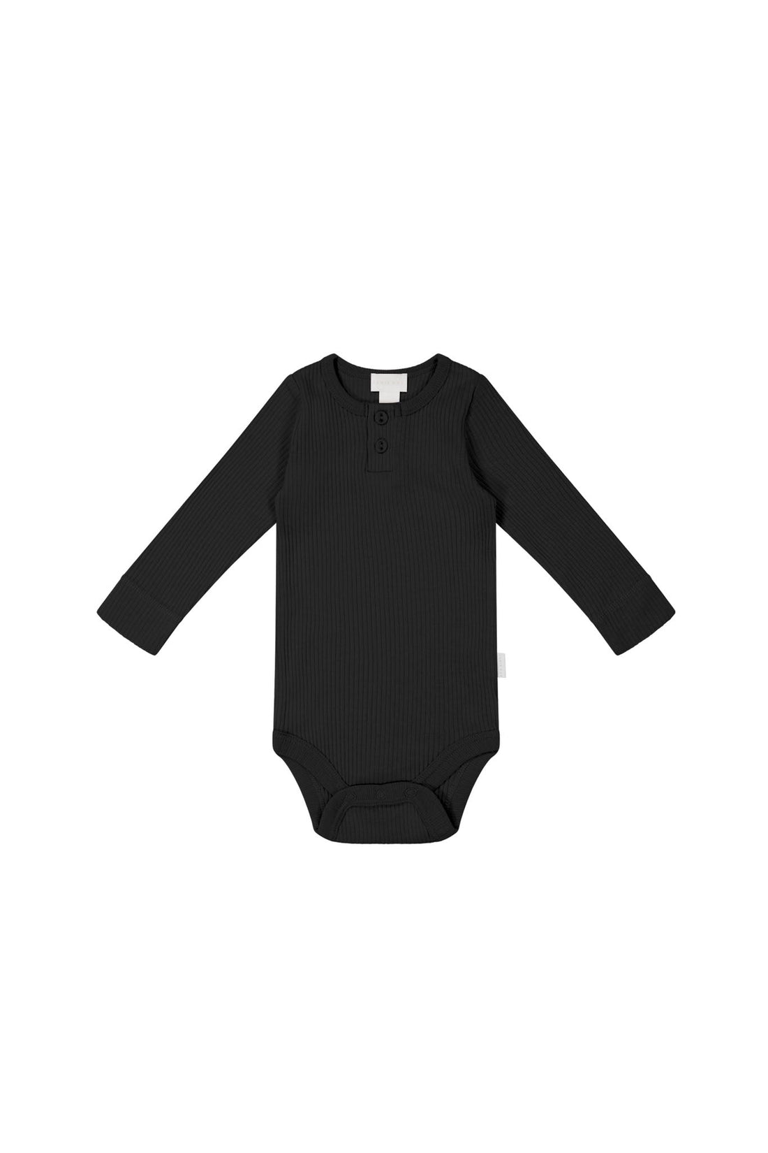 Organic Cotton Modal Long Sleeve Bodysuit - Ebony Childrens Bodysuit from Jamie Kay NZ