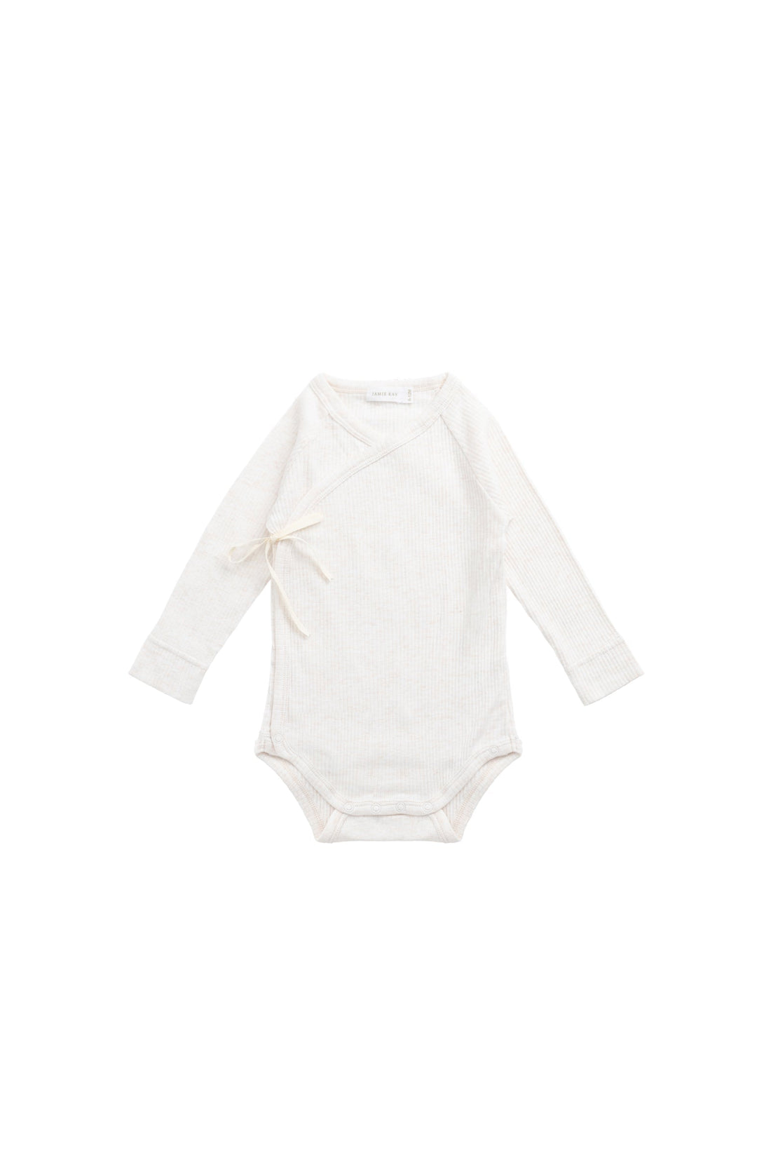 Organic Cotton Modal Marina Long Sleeve Bodysuit - Icing Marle Childrens Bodysuit from Jamie Kay NZ