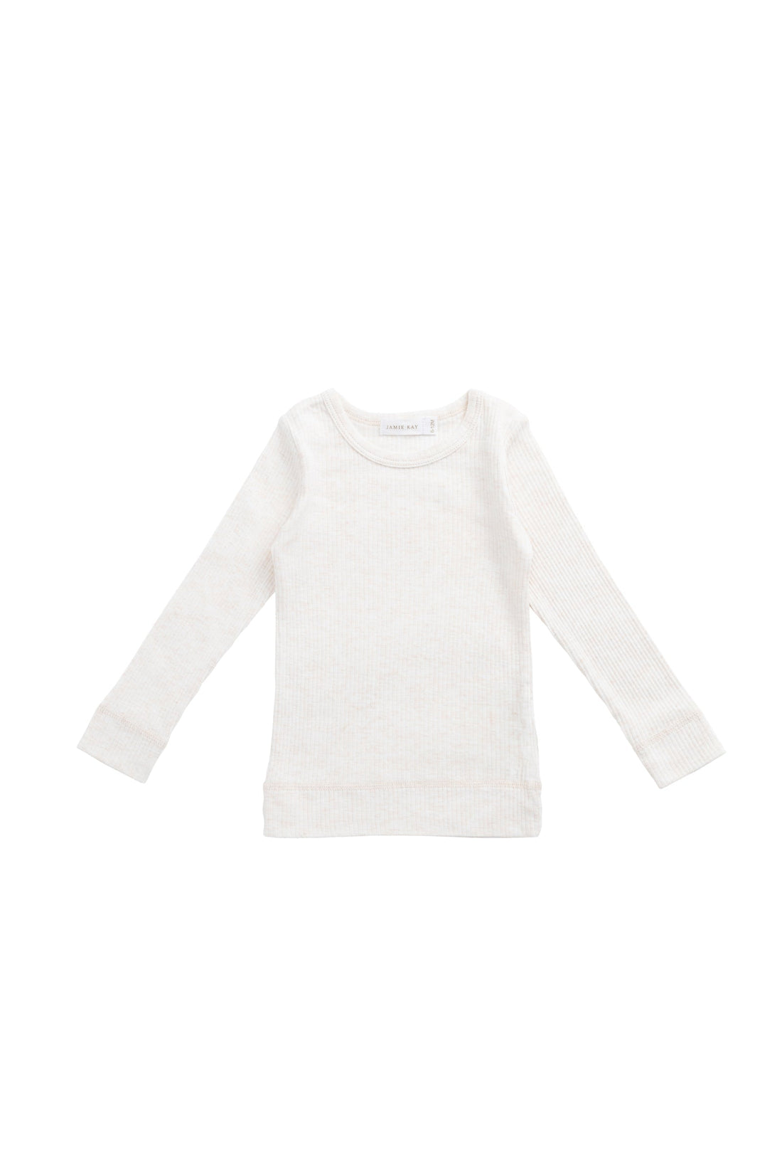 Organic Cotton Modal Marina Long Sleeve Top - Icing Marle Childrens Top from Jamie Kay NZ