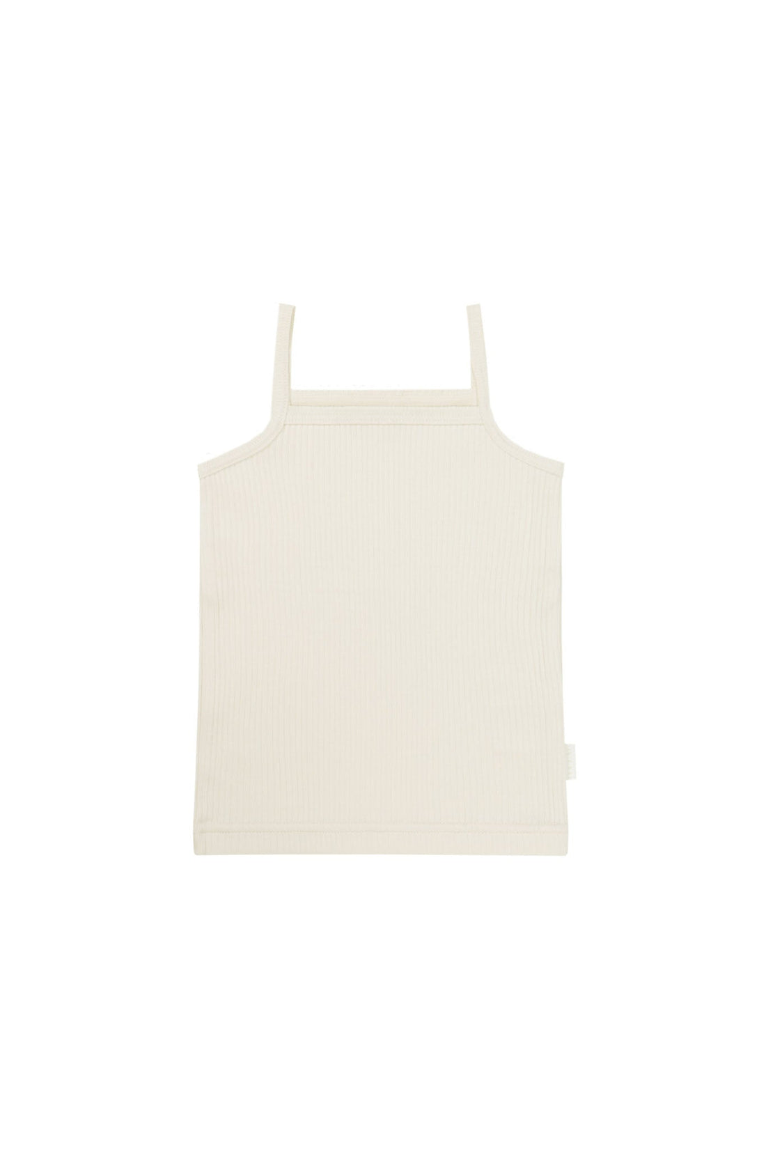 Organic Cotton Modal Marina Singlet - Parchment Childrens Top from Jamie Kay NZ