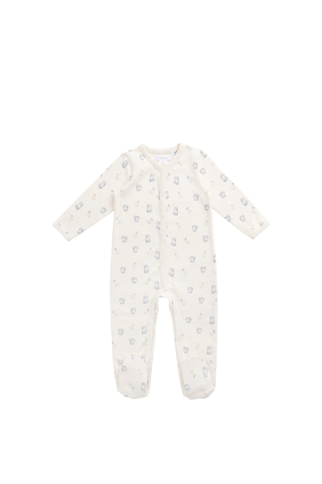 Organic Cotton Murphy Onepiece - Charlies Butterflies Childrens Pyjama from Jamie Kay NZ