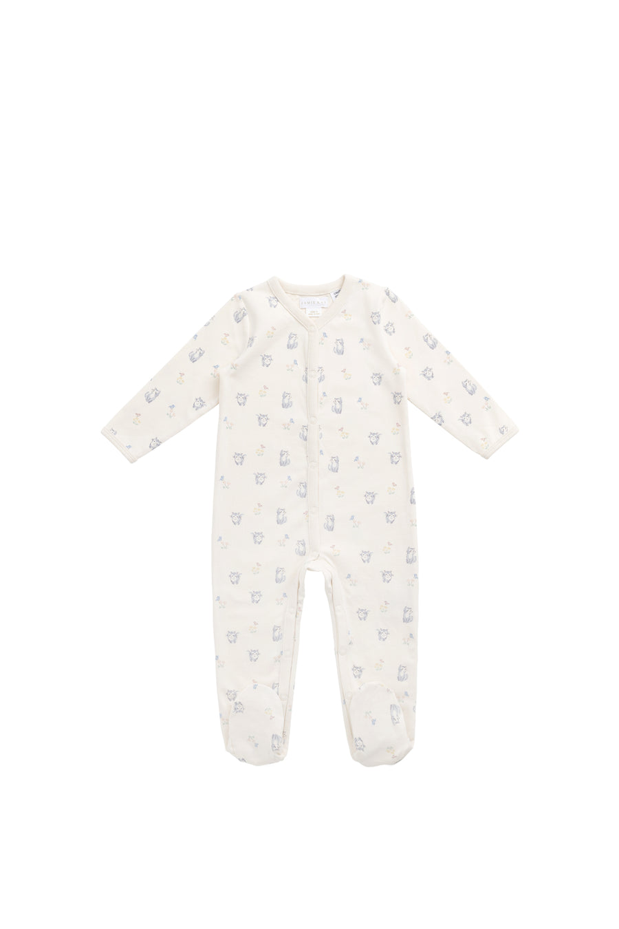 Organic Cotton Murphy Onepiece - Charlies Butterflies Childrens Pyjama from Jamie Kay NZ