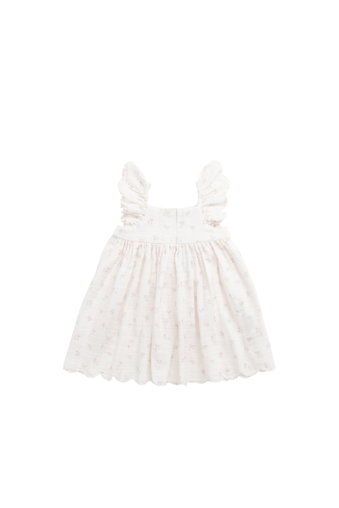 Organic Cotton Muslin Annalise Dress - Pauline Pink Childrens Dress from Jamie Kay NZ