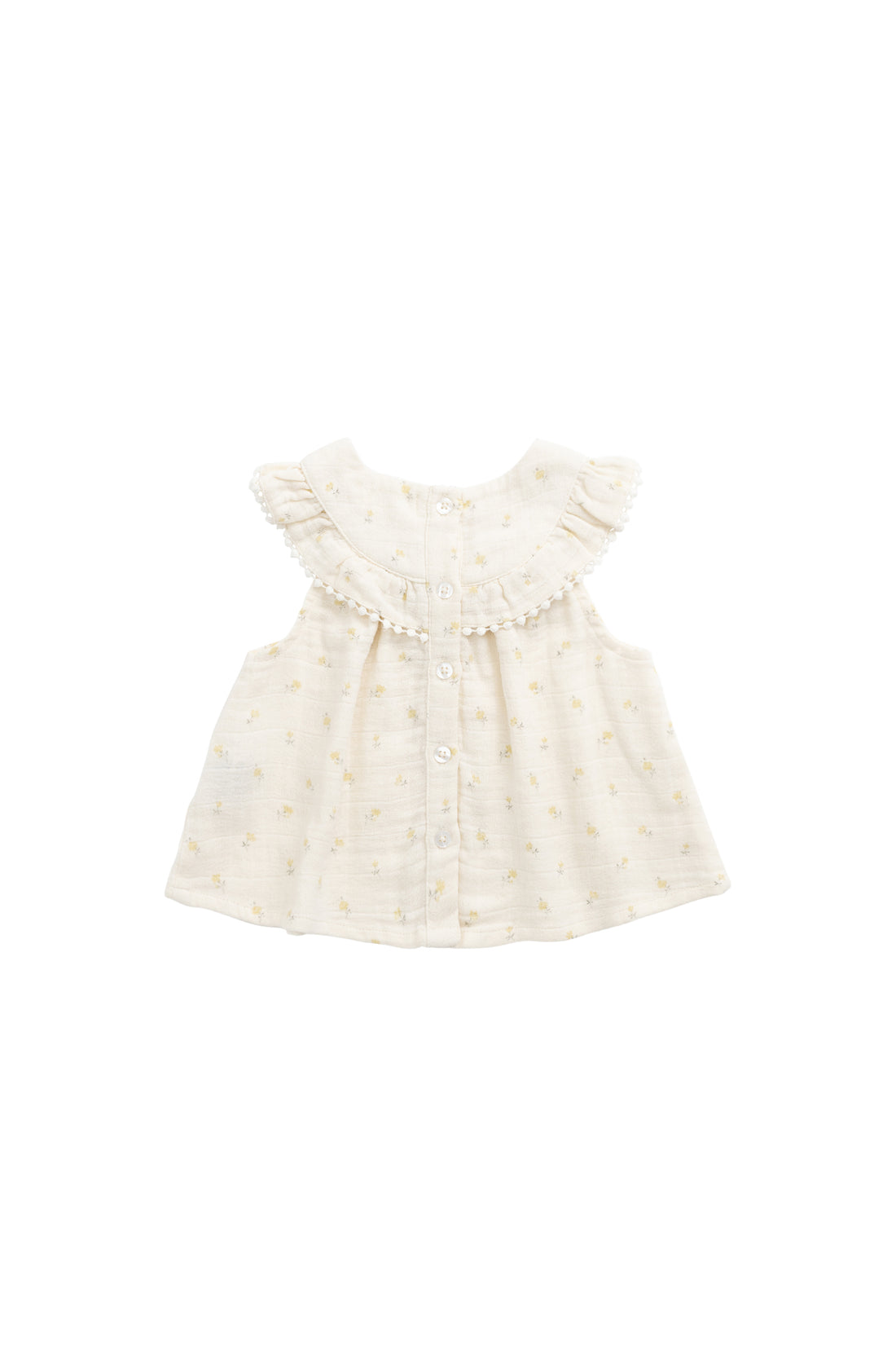 Organic Cotton Muslin Annalise Top - Vintage Ditsy Childrens Top from Jamie Kay NZ