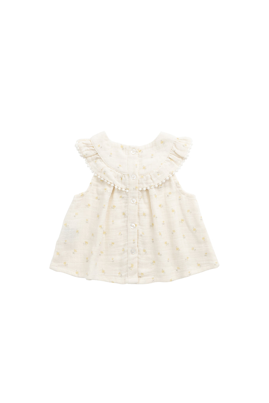Organic Cotton Muslin Annalise Top - Vintage Ditsy Childrens Top from Jamie Kay NZ