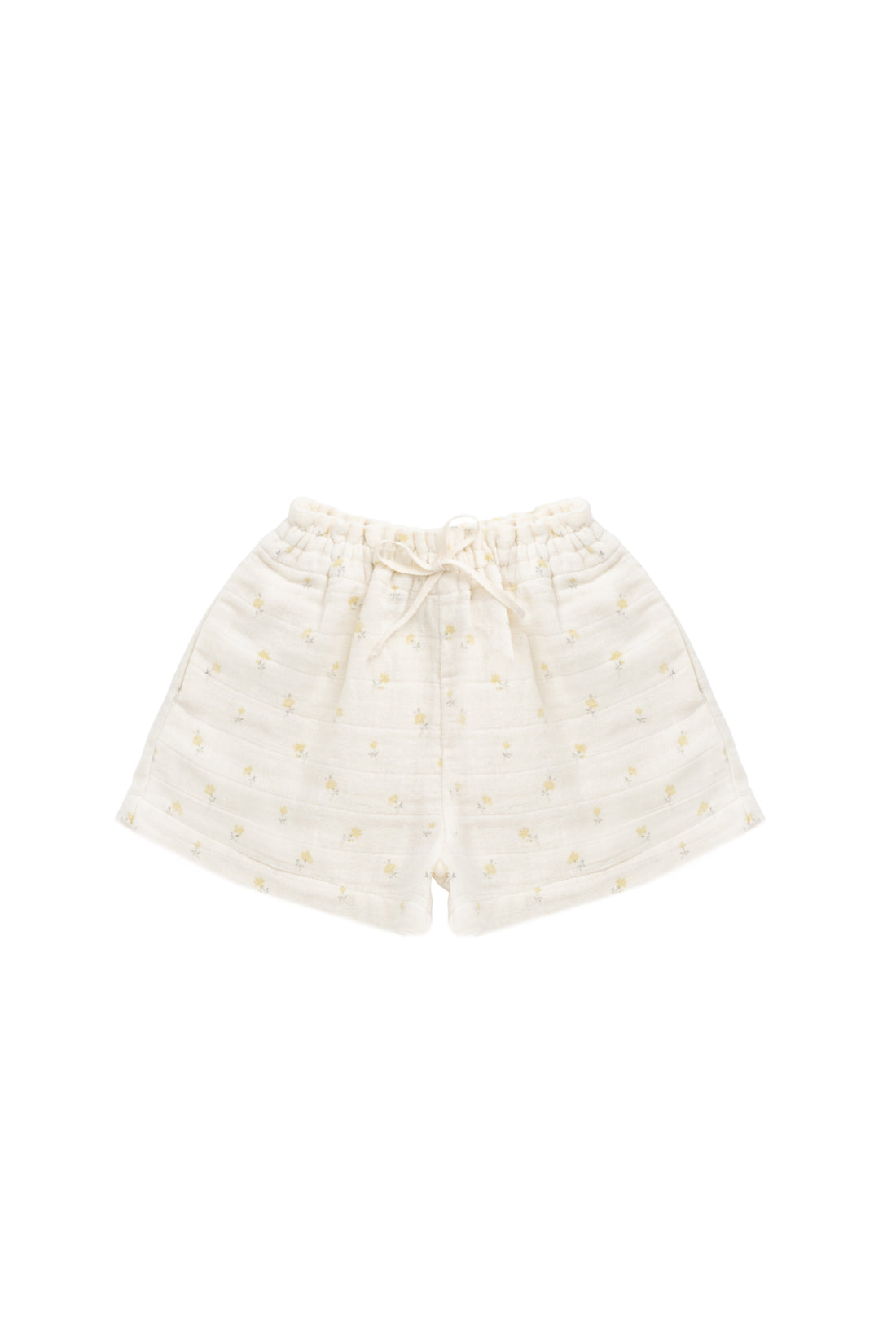 Organic Cotton Muslin Emelia Short - Vintage Ditsy Childrens Short from Jamie Kay NZ