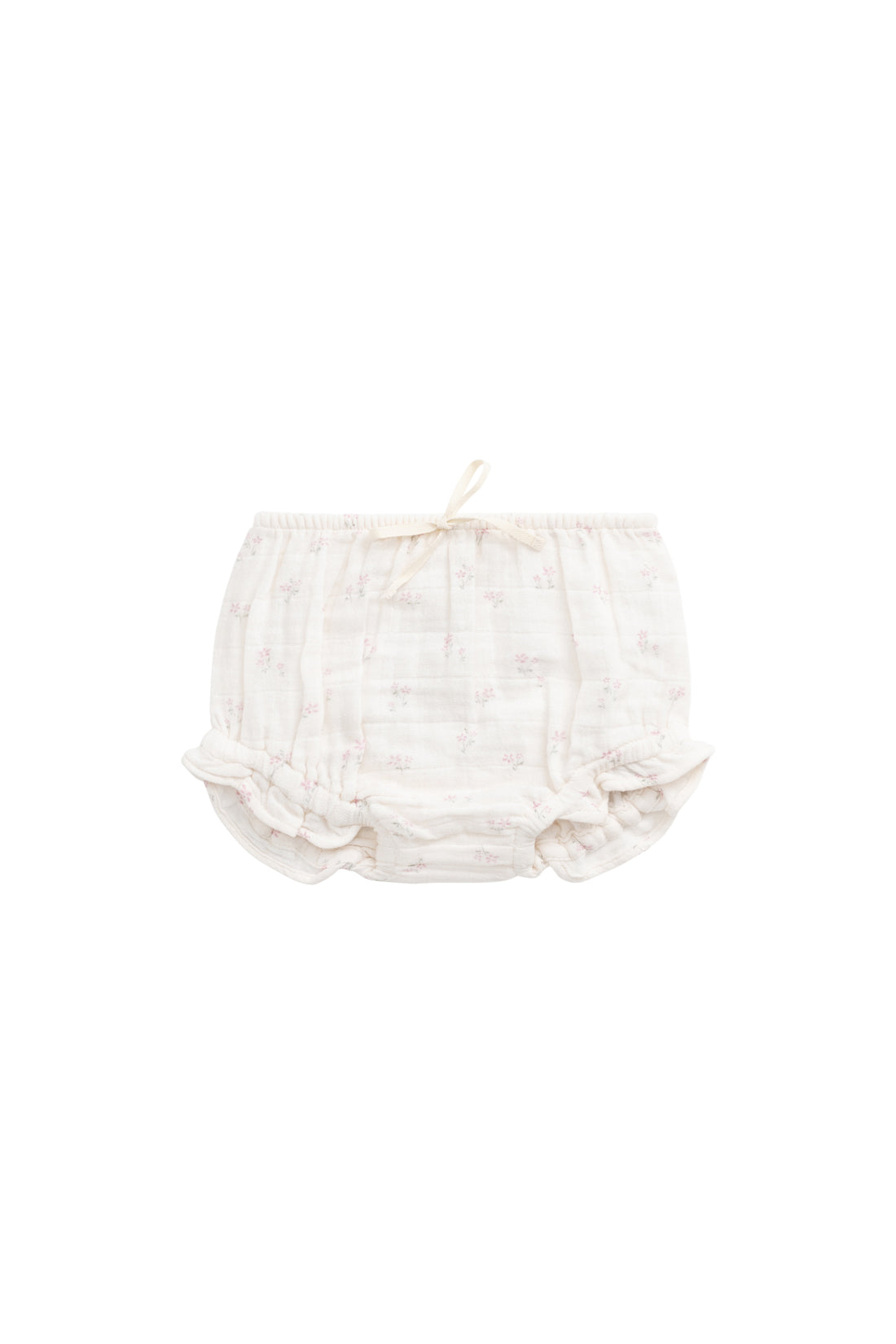 Organic Cotton Muslin Frill Bloomer - Pauline Pink Childrens Bloomer from Jamie Kay NZ
