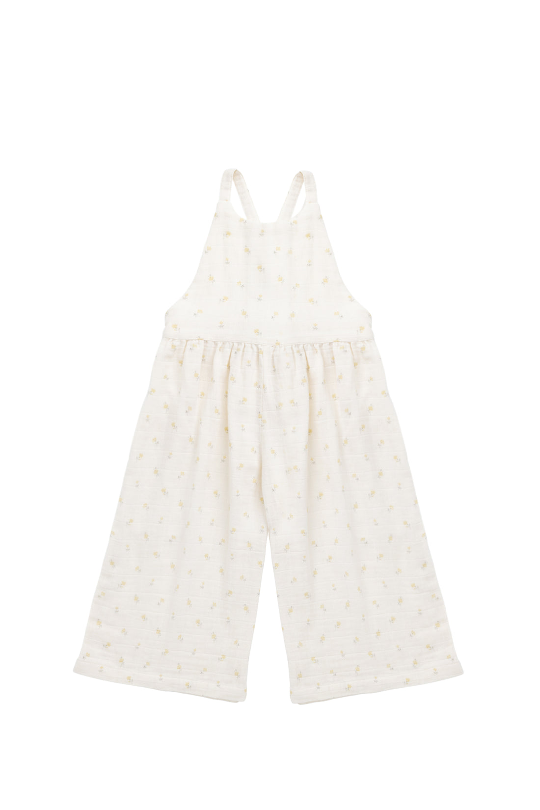 Organic Cotton Muslin Lana Jumpsuit - Vintage Ditsy Childrens Jumpsuit from Jamie Kay NZ