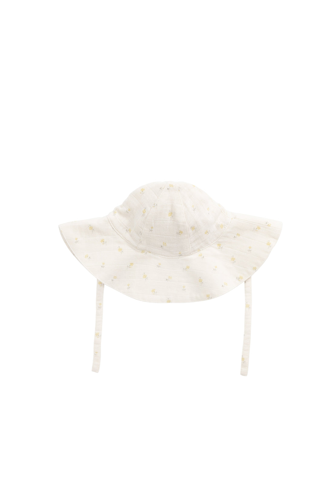 Organic Cotton Muslin Noelle Hat - Vintage Ditsy Childrens Hat from Jamie Kay NZ