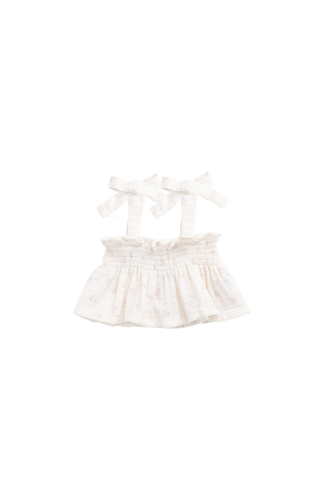 Organic Cotton Muslin Odette Top - Pauline Pink Childrens Top from Jamie Kay NZ
