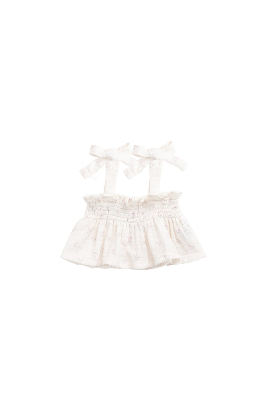 Organic Cotton Muslin Odette Top - Pauline Pink Childrens Top from Jamie Kay NZ