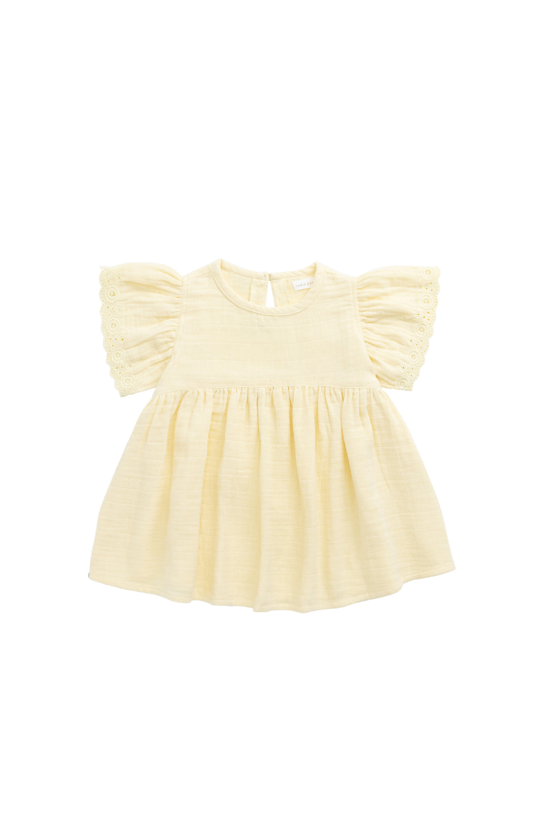 Organic Cotton Muslin Phillipa Dress - Sunshine Childrens Dress from Jamie Kay NZ