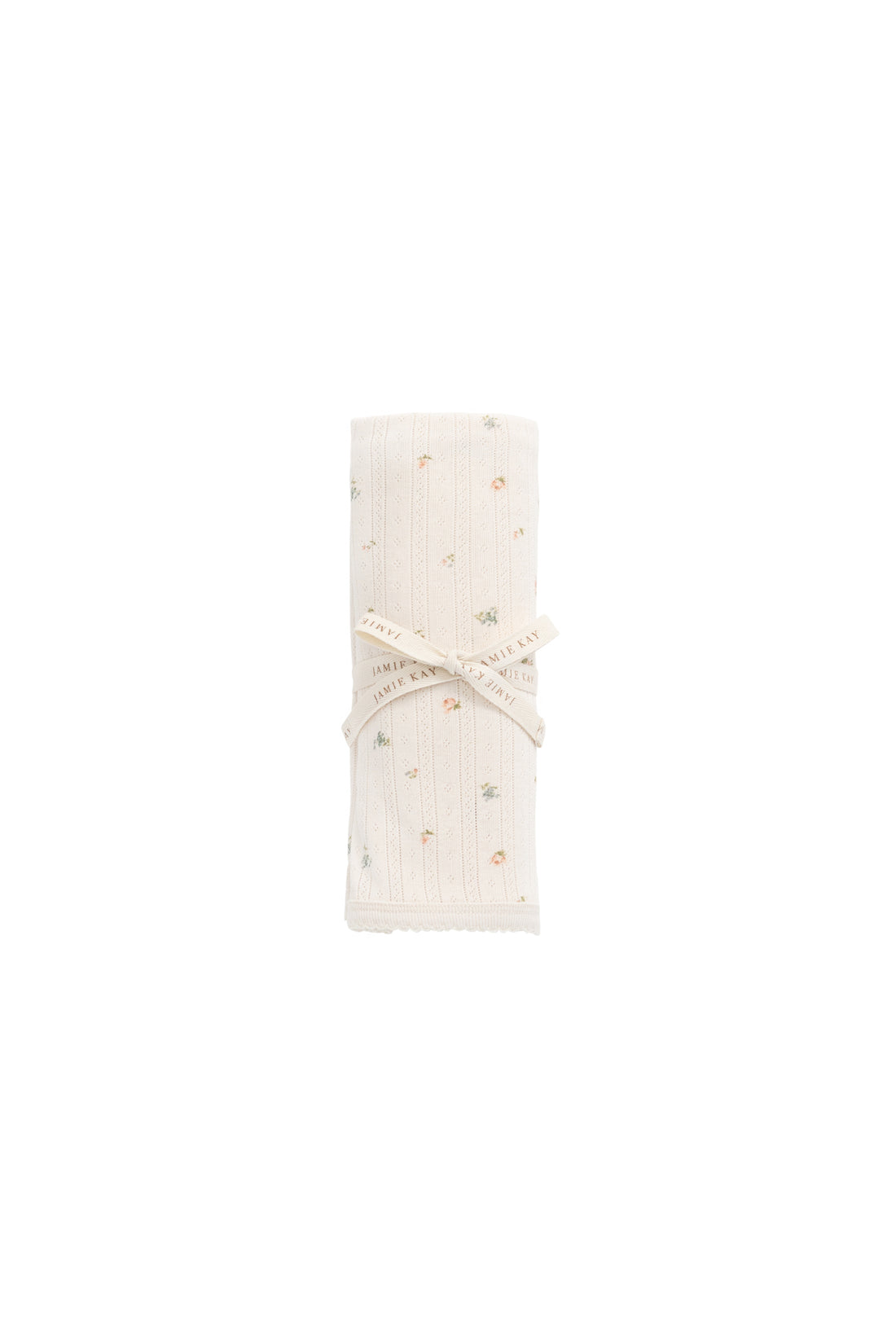Organic Cotton Pointelle Murphy Wrap - Sweet Magnolia Simple Childrens Blanket from Jamie Kay NZ