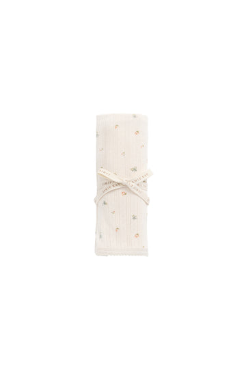 Organic Cotton Pointelle Murphy Wrap - Sweet Magnolia Simple Childrens Wrap from Jamie Kay NZ