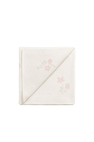 Pauline Jacquard Blanket - Lotus Childrens Blanket from Jamie Kay NZ