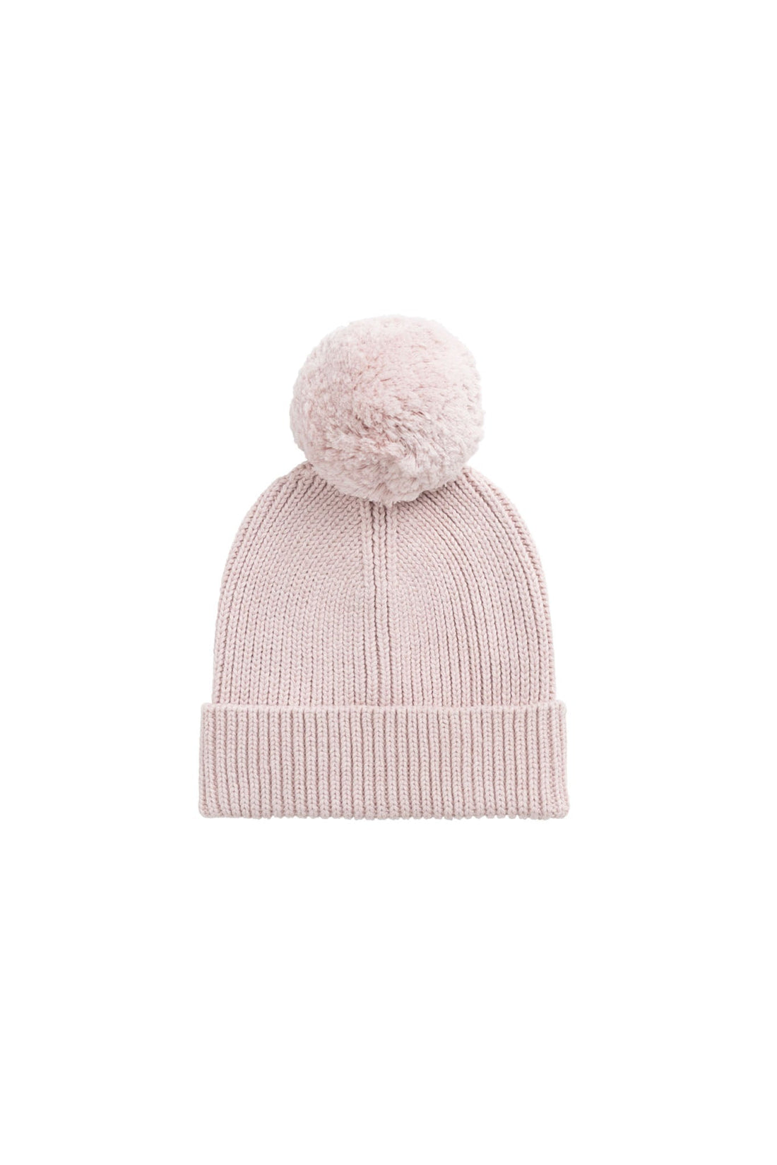 Simple Rib Beanie - Pastel Pink Marle Childrens Hat from Jamie Kay NZ