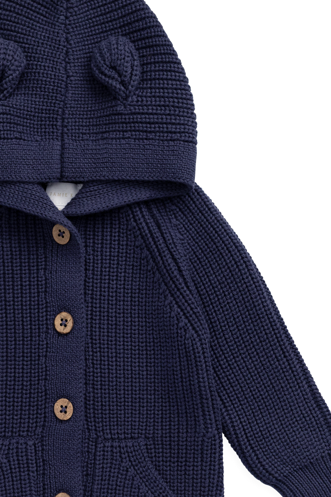 Bear Knit Onepiece - Marine Childrens Onepiece from Jamie Kay NZ