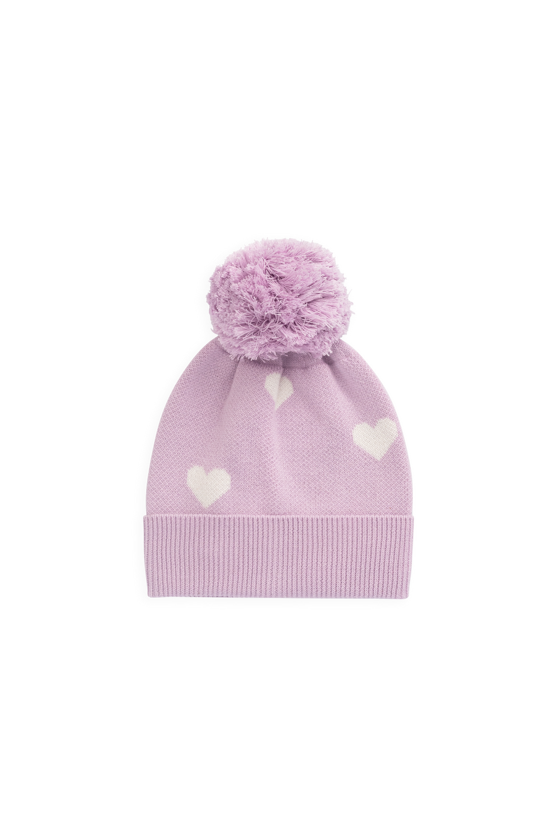 Kayla Hat - Kayla Heart Jacquard Orchid Dream Childrens Hat from Jamie Kay NZ
