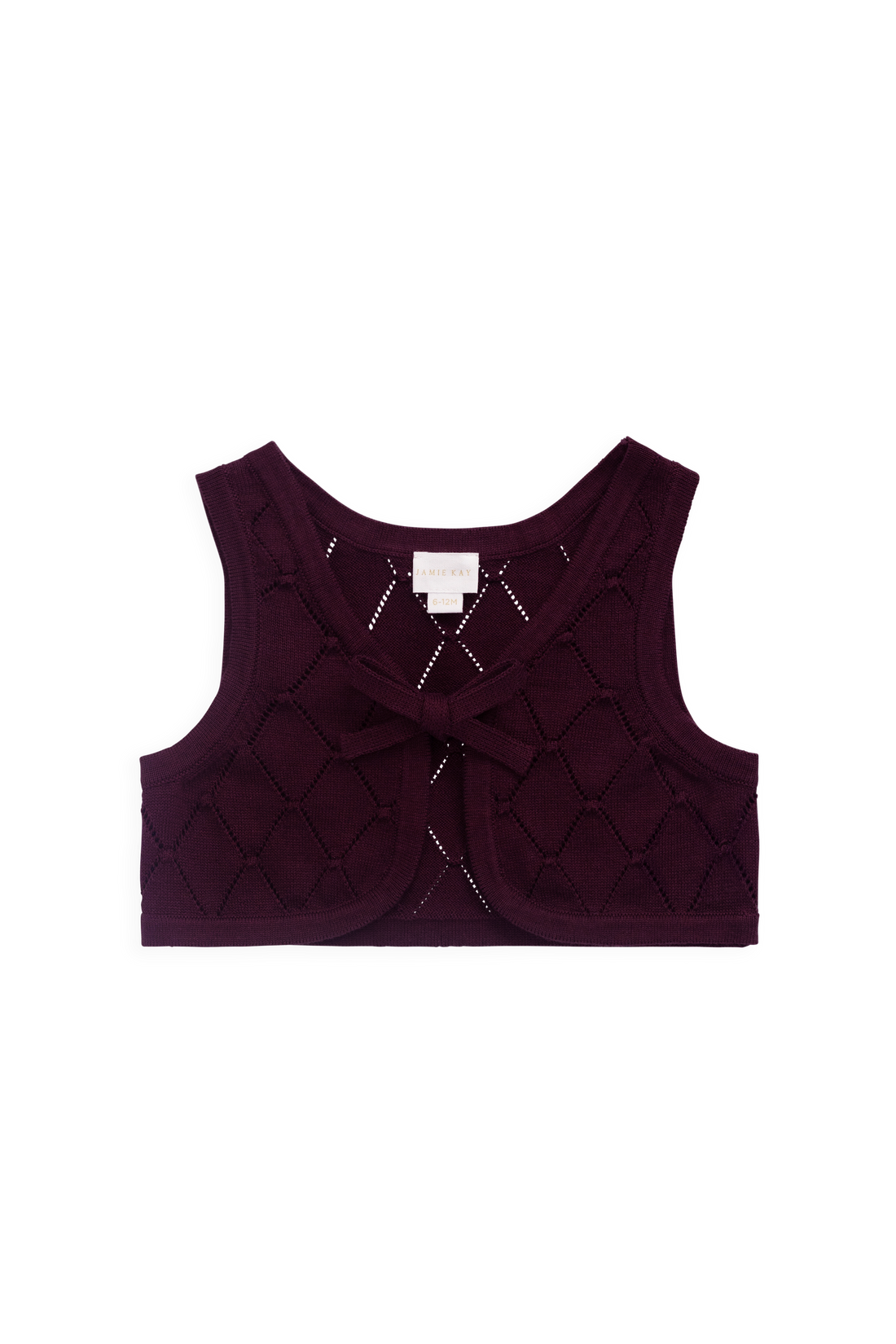 Lilah Knitted Vest - Fig Childrens Vest from Jamie Kay NZ