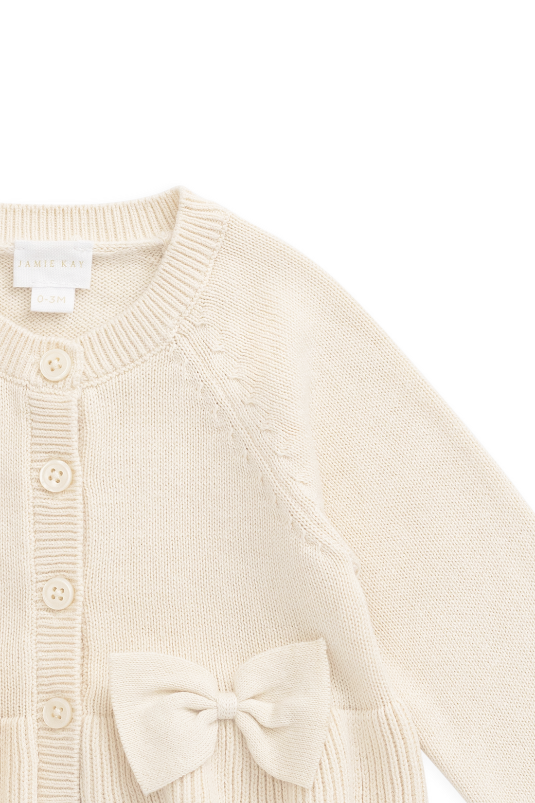 Lyla Cardigan - Vanilla Childrens Cardigan from Jamie Kay NZ